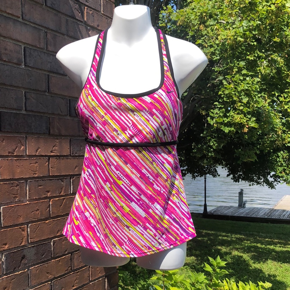 Nike Multi-Color Racerback Tankini Top